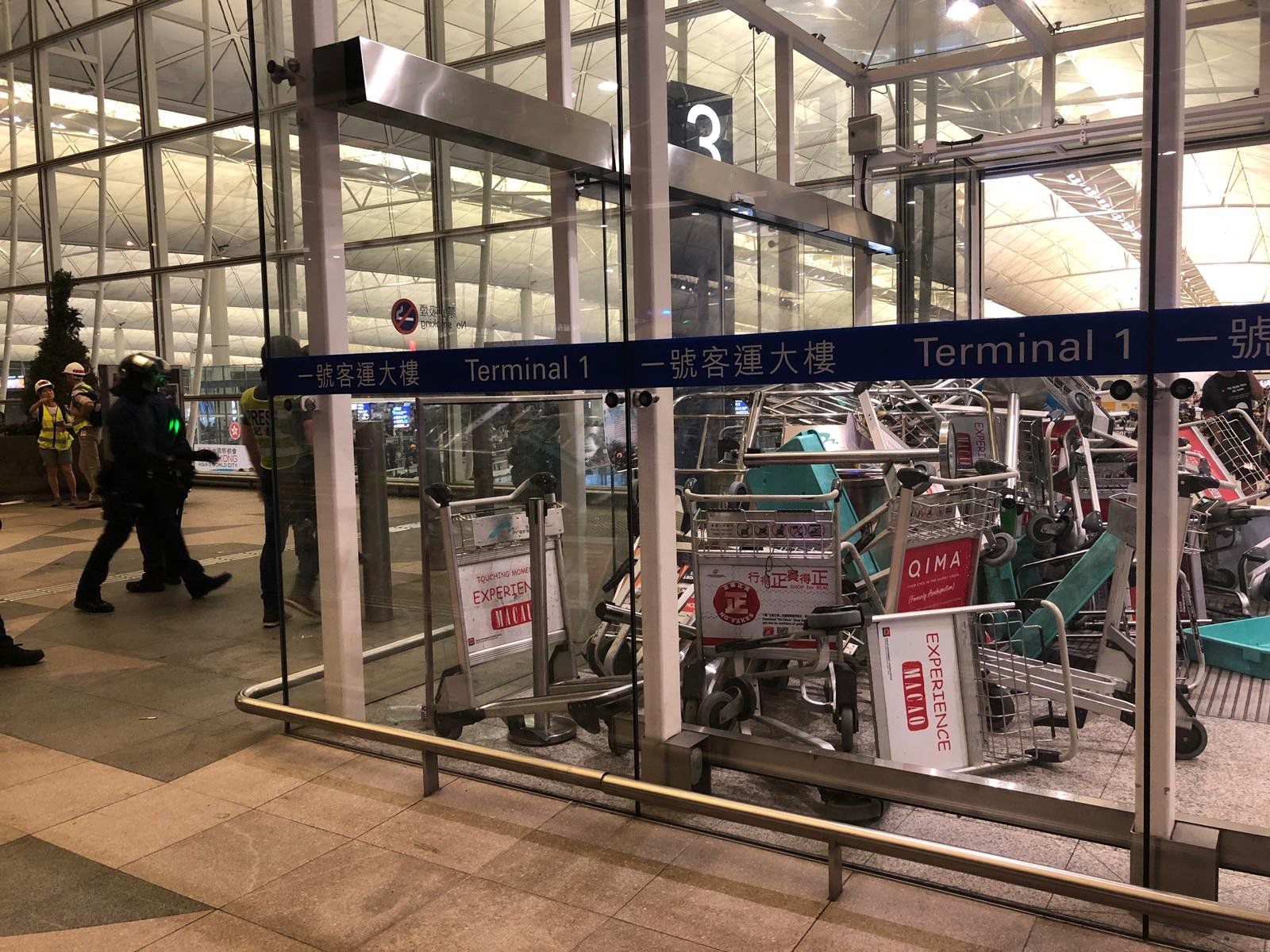 CHAOS AT HK AIRPORT